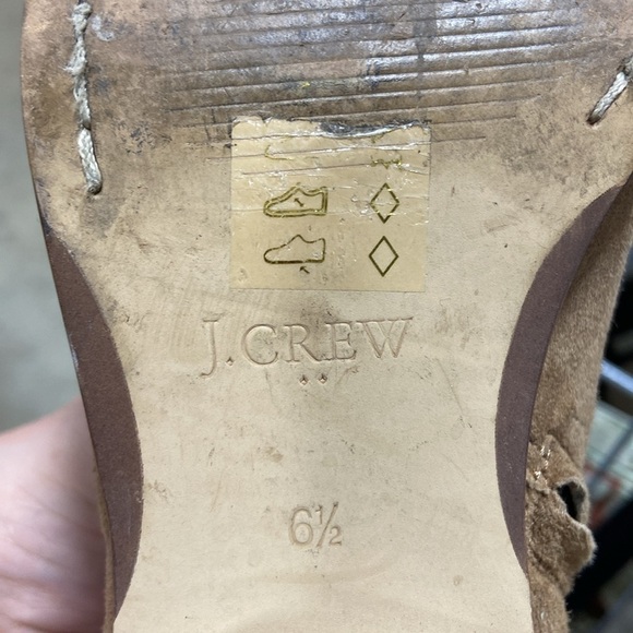 J Crew Womens Brown Sawyer C9868 Leather Side Zip Ankle Bootie - Size 6.5 - Picture 3 of 4